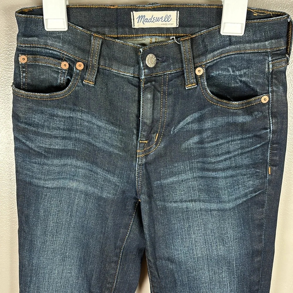 Madewell Size 24 Alley Straight Dark Wash Jeans - Picture 2 of 8